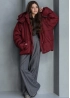 Куртка теплая бордовая