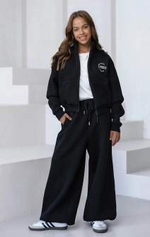 Джогери широкі утеплені чорні