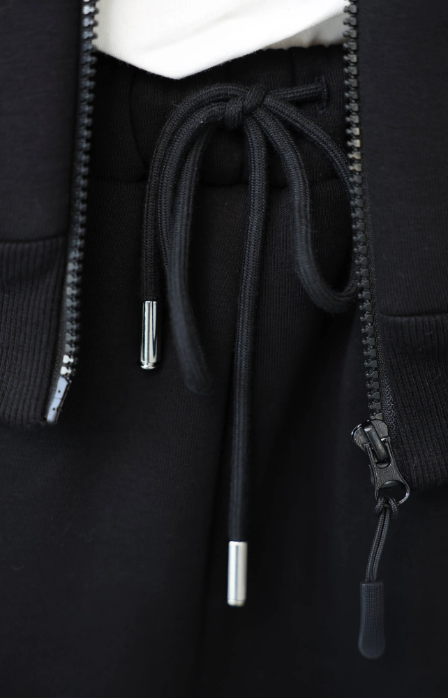 Джогери широкі утеплені чорні