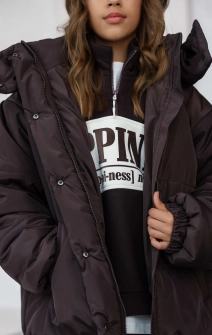 Куртка тепла шоколадна