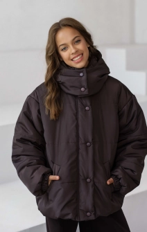 Куртка тепла шоколадна