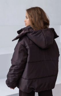 Куртка тепла шоколадна