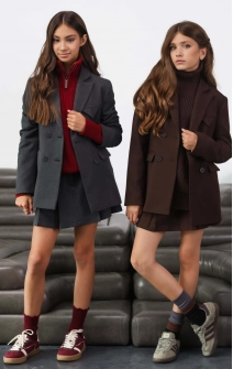 Спідниця-шорти темно-сіра фактурна