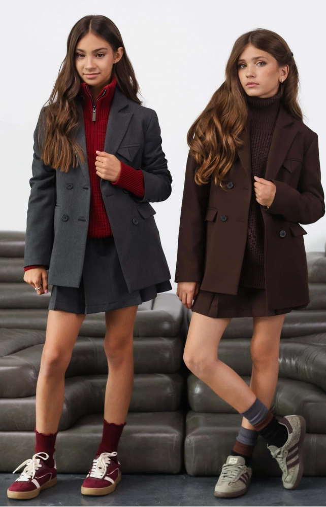 Спідниця-шорти темно-сіра фактурна