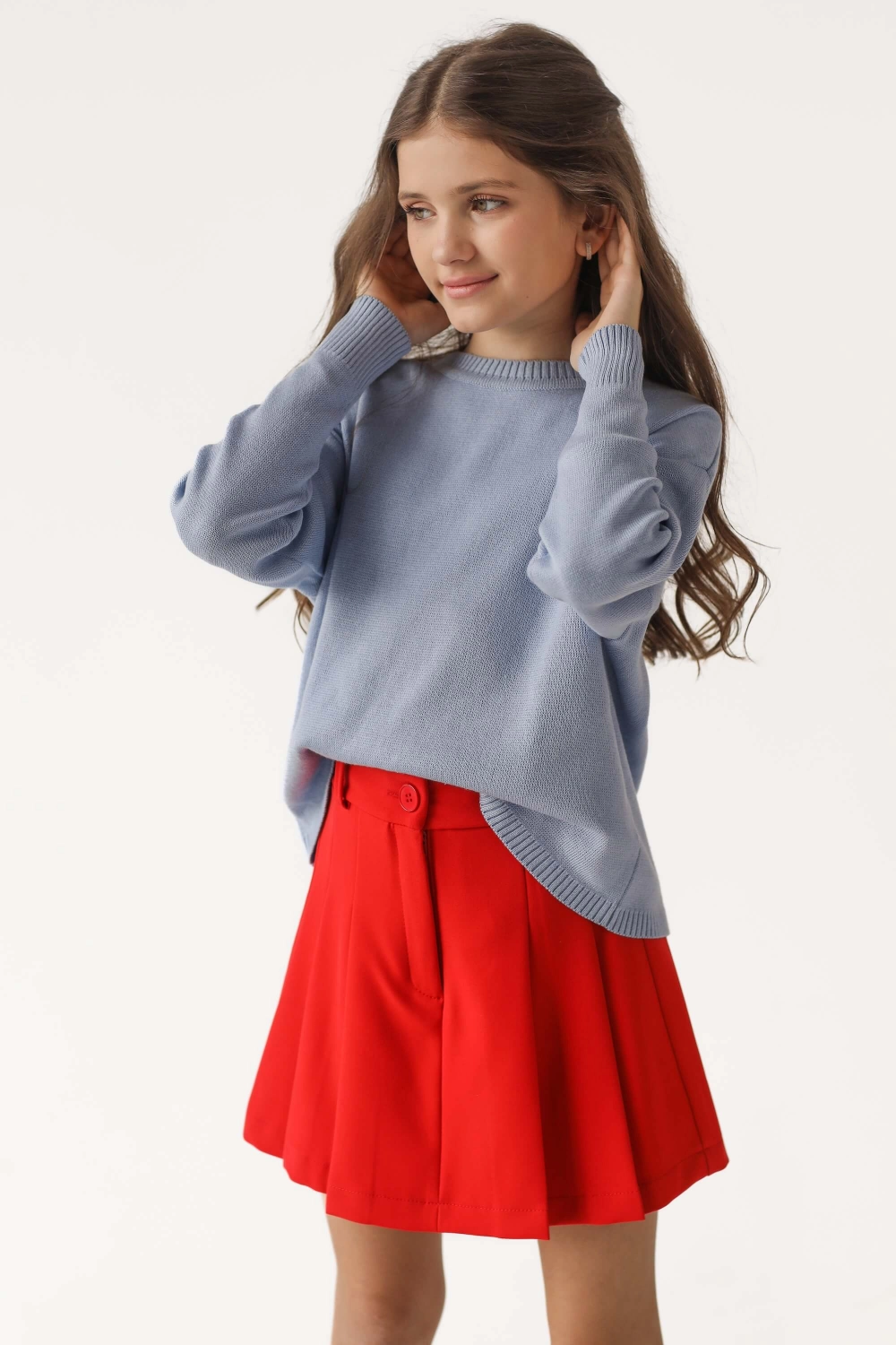 Светр в'язаний блакитний