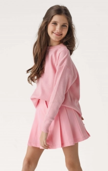 Светр в'язаний рожевий