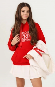 Худі тепле червоне Merry