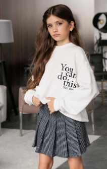 Спідниця в складку синя