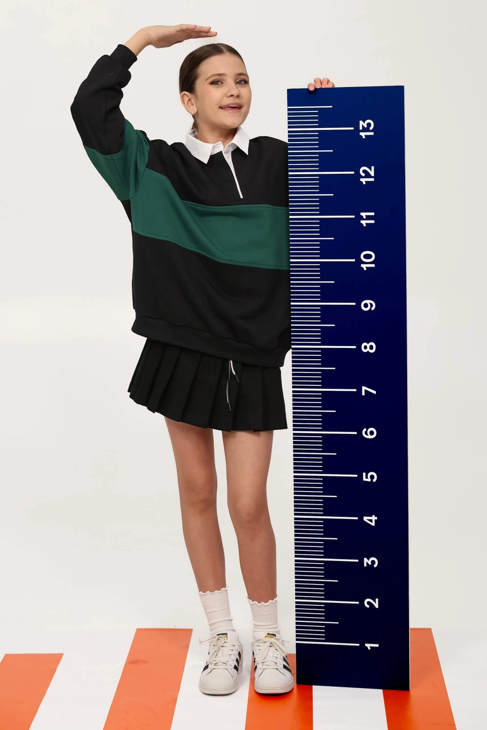 Спідниця-шорти у складку котонова чорна