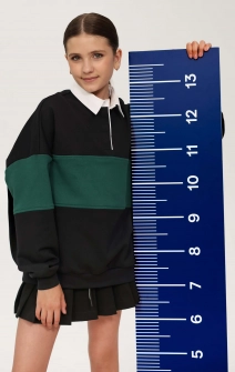 Спідниця-шорти у складку котонова чорна