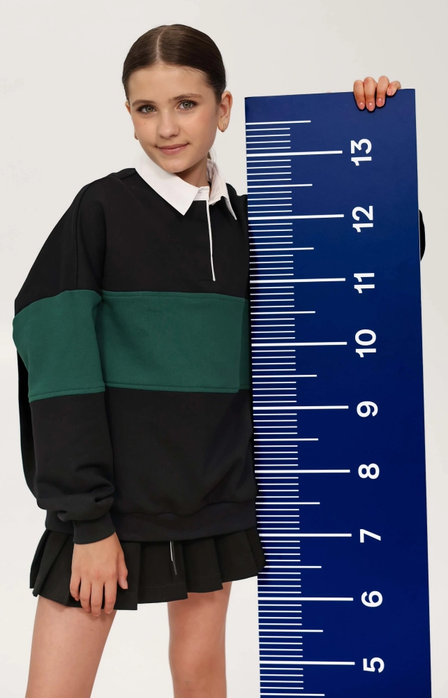 Спідниця-шорти у складку котонова чорна