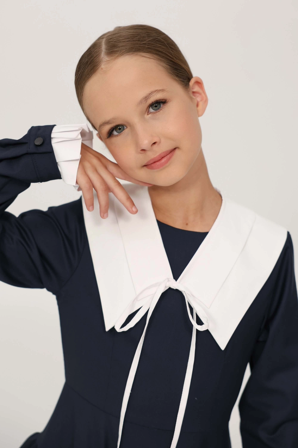 Зйомний комірець білий подвійний