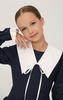 Зйомний комірець білий подвійний