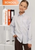 Сорочка класична шкільна біла в клітинку