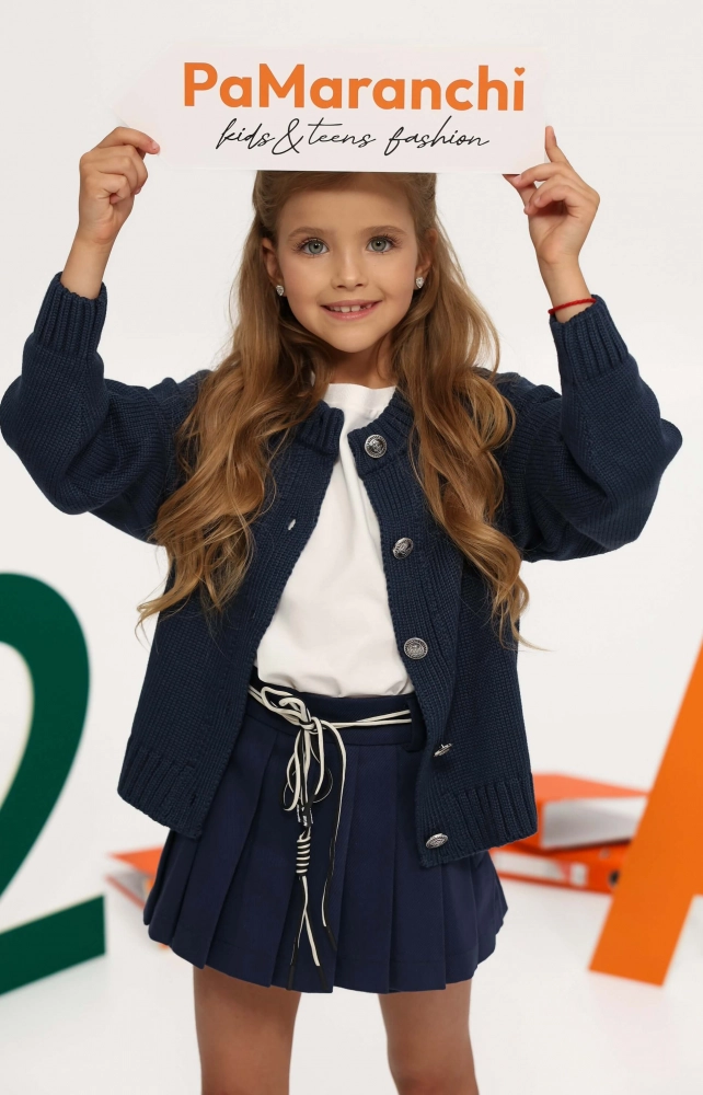 Кардиган вʼязаний на ґудзиках темно-синій