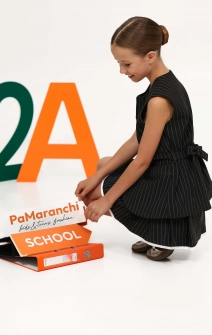 Жилет подовжений чорний у смужку