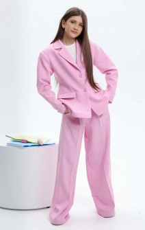 Брюки-палаццо классические розовые