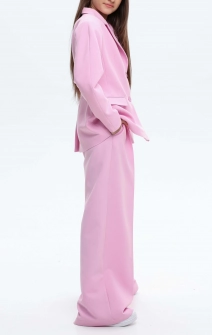 Брюки-палаццо классические розовые