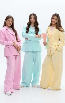 Жакет приталений бірюзовий