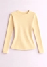 Базовий лонгслів світло-жовтий