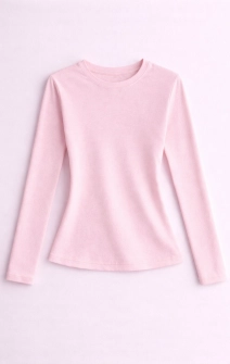 Базовий лонгслів рожевий