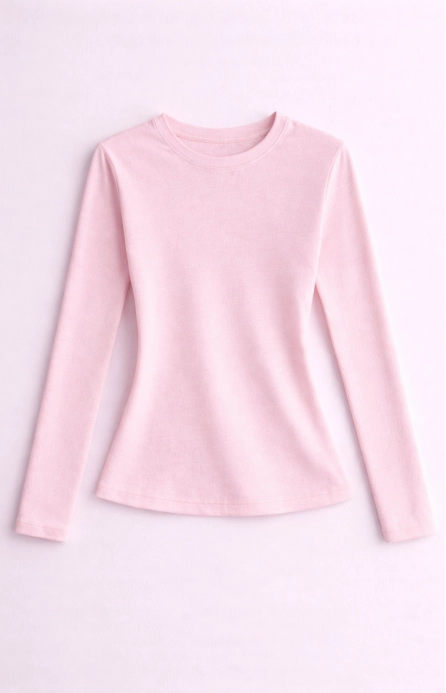 Базовий лонгслів рожевий Базовий лонгслів рожевий