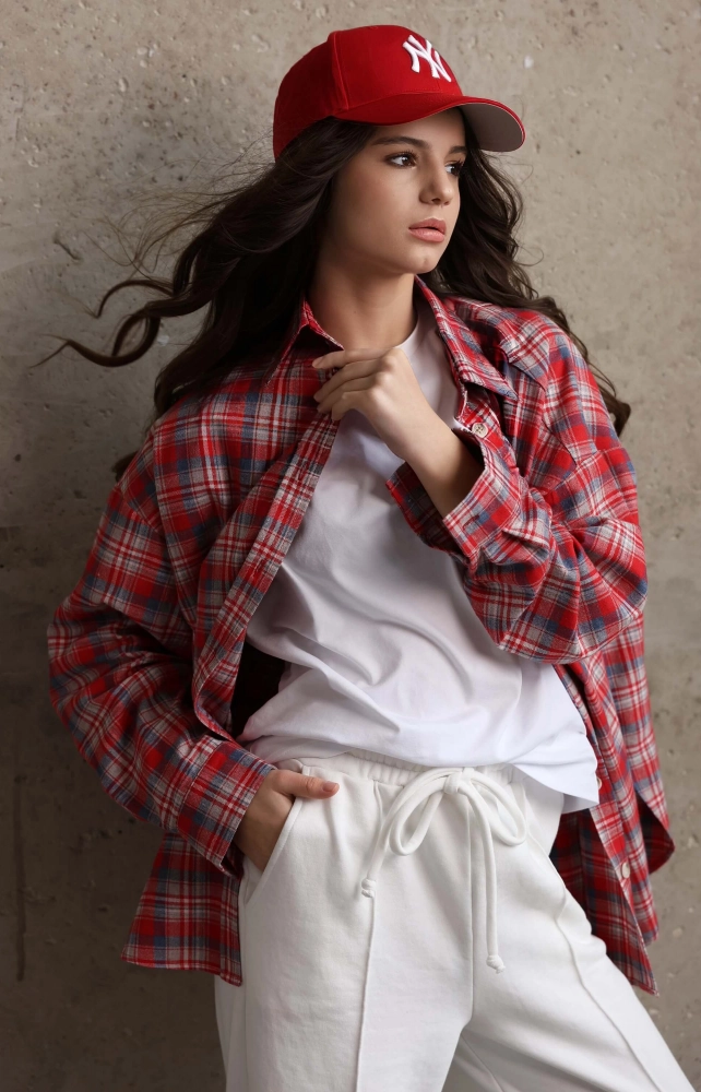 Штани-палаццо спортивні молочні