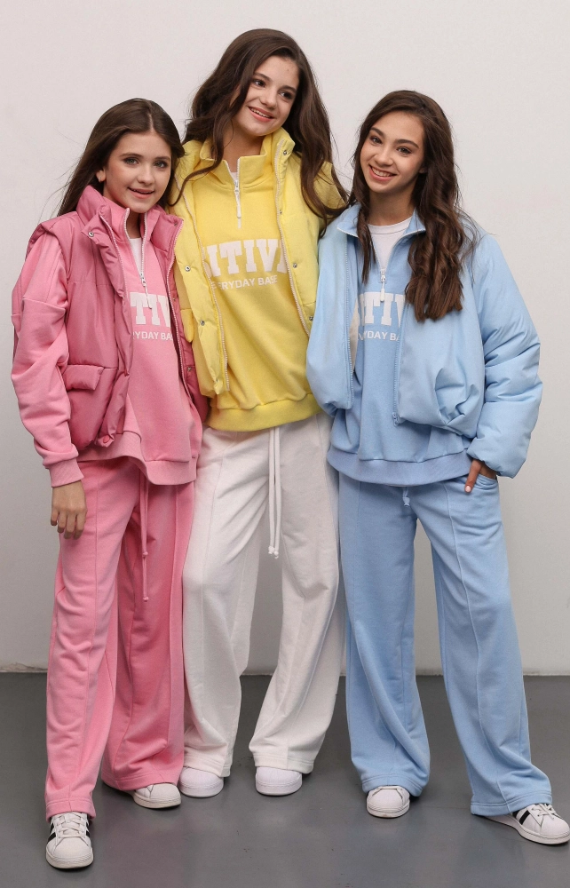 Світшот з блискавкою рожевий