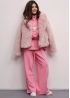 Штаны-палаццо спортивные розовые