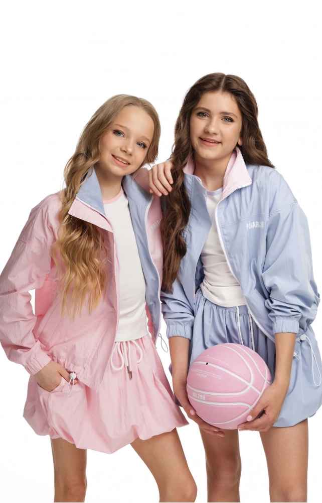 Спідниця-балон жата блакитна