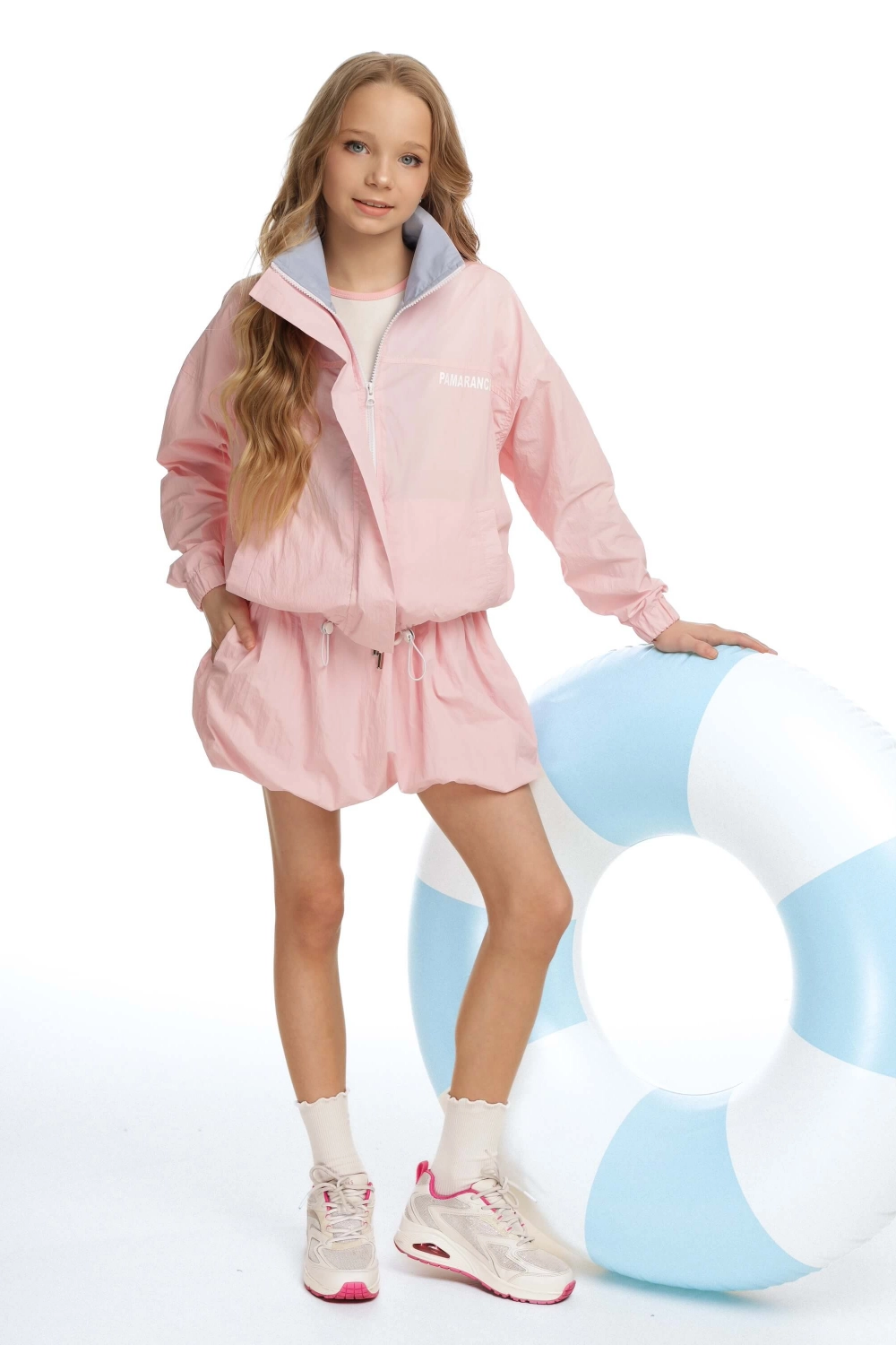 Спідниця-балон жата рожева