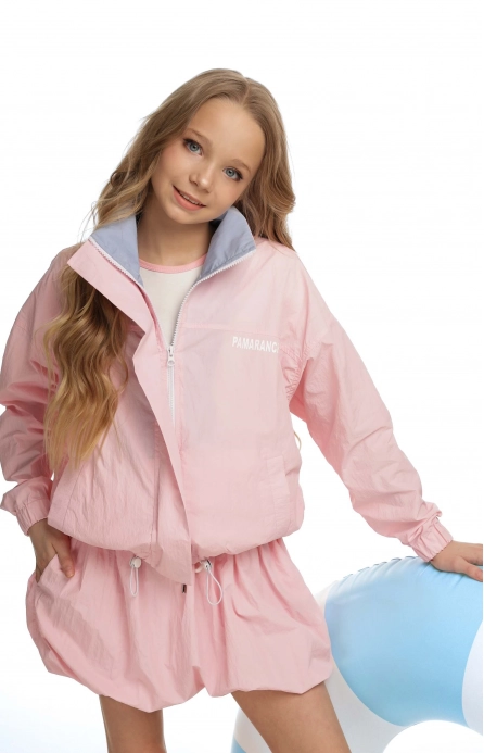 Спідниця-балон жата рожева