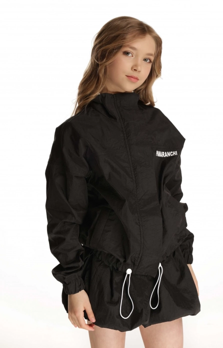 Спідниця-балон жата чорна