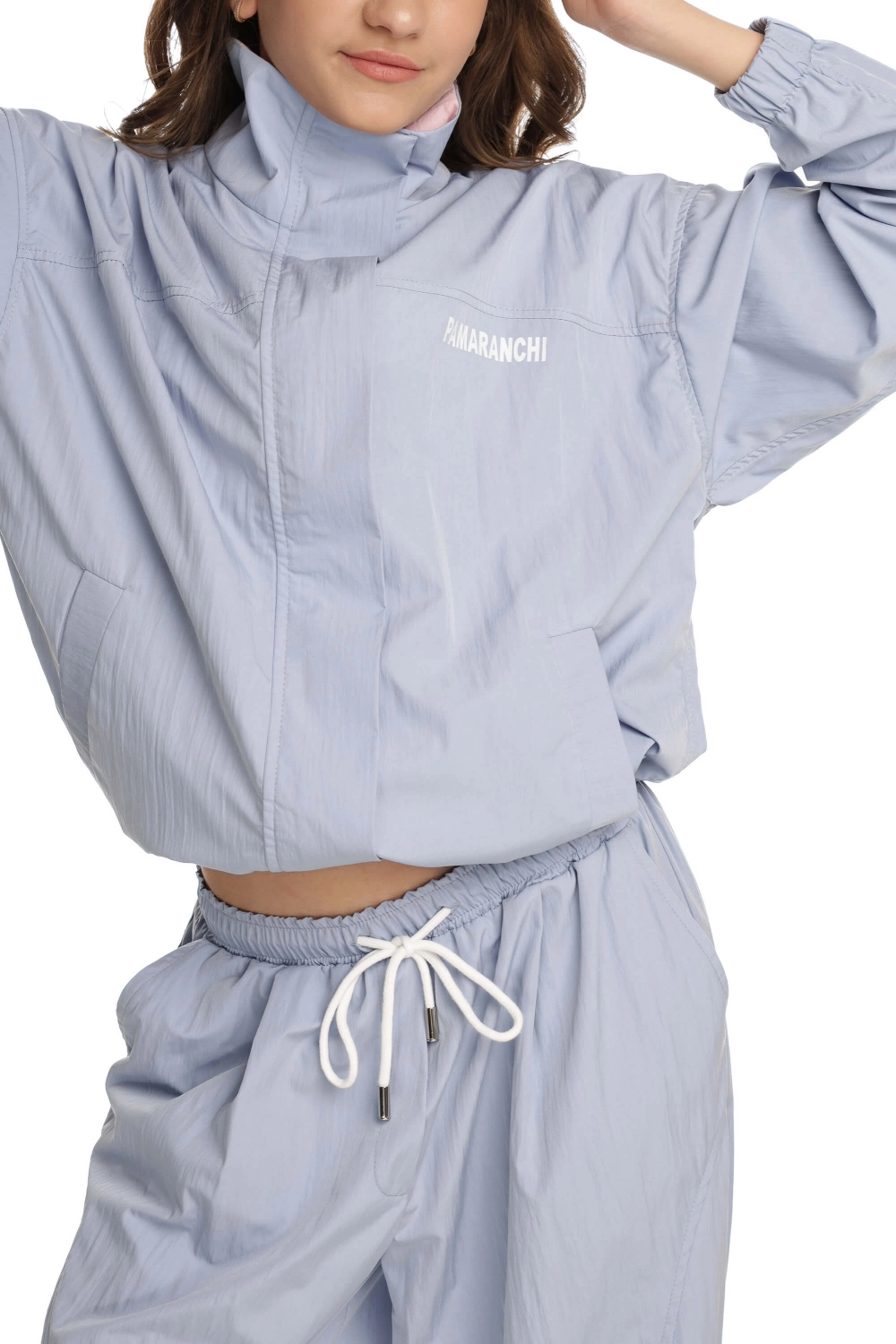 Бомбер тонкий жатий блакитний