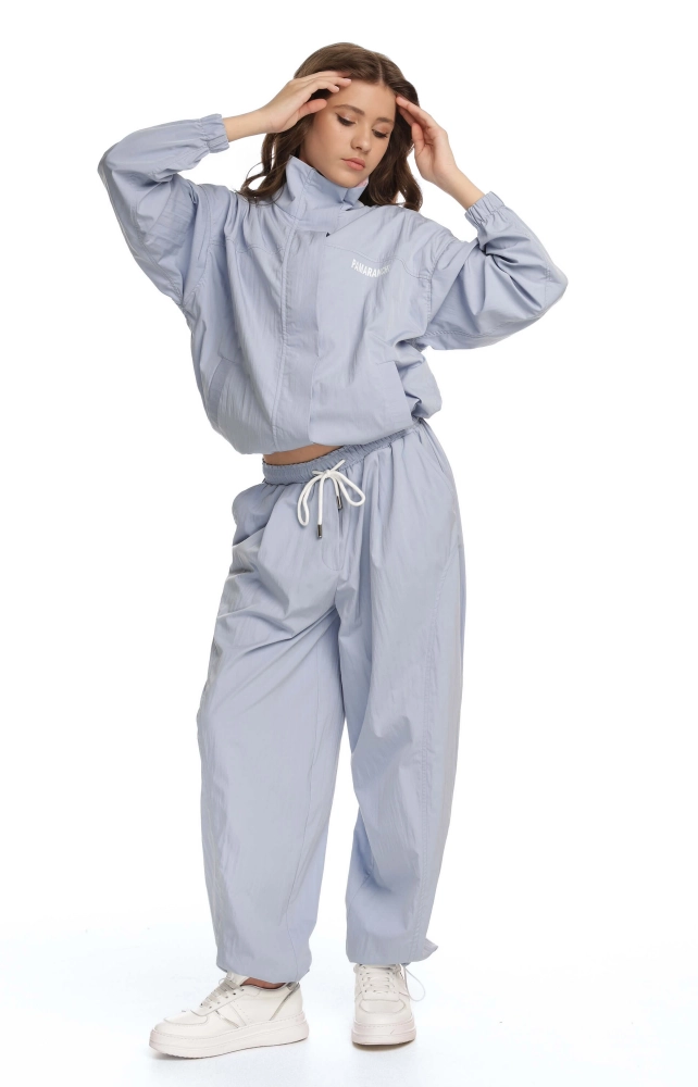 Бомбер тонкий жатий блакитний