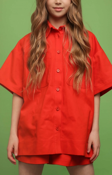 Шорти короткі котонові помаранчеві