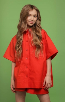 Сорочка котонова помаранчева