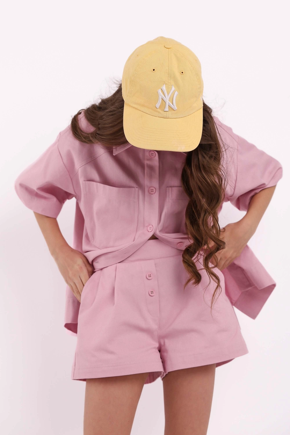 Шорти короткі котонові рожеві