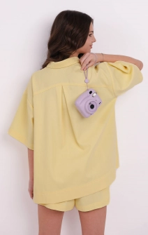 Сорочка котонова лимонна