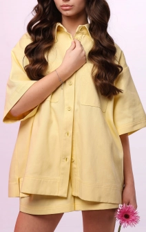 Сорочка котонова лимонна