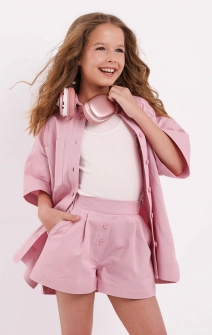 Шорти короткі котонові рожеві