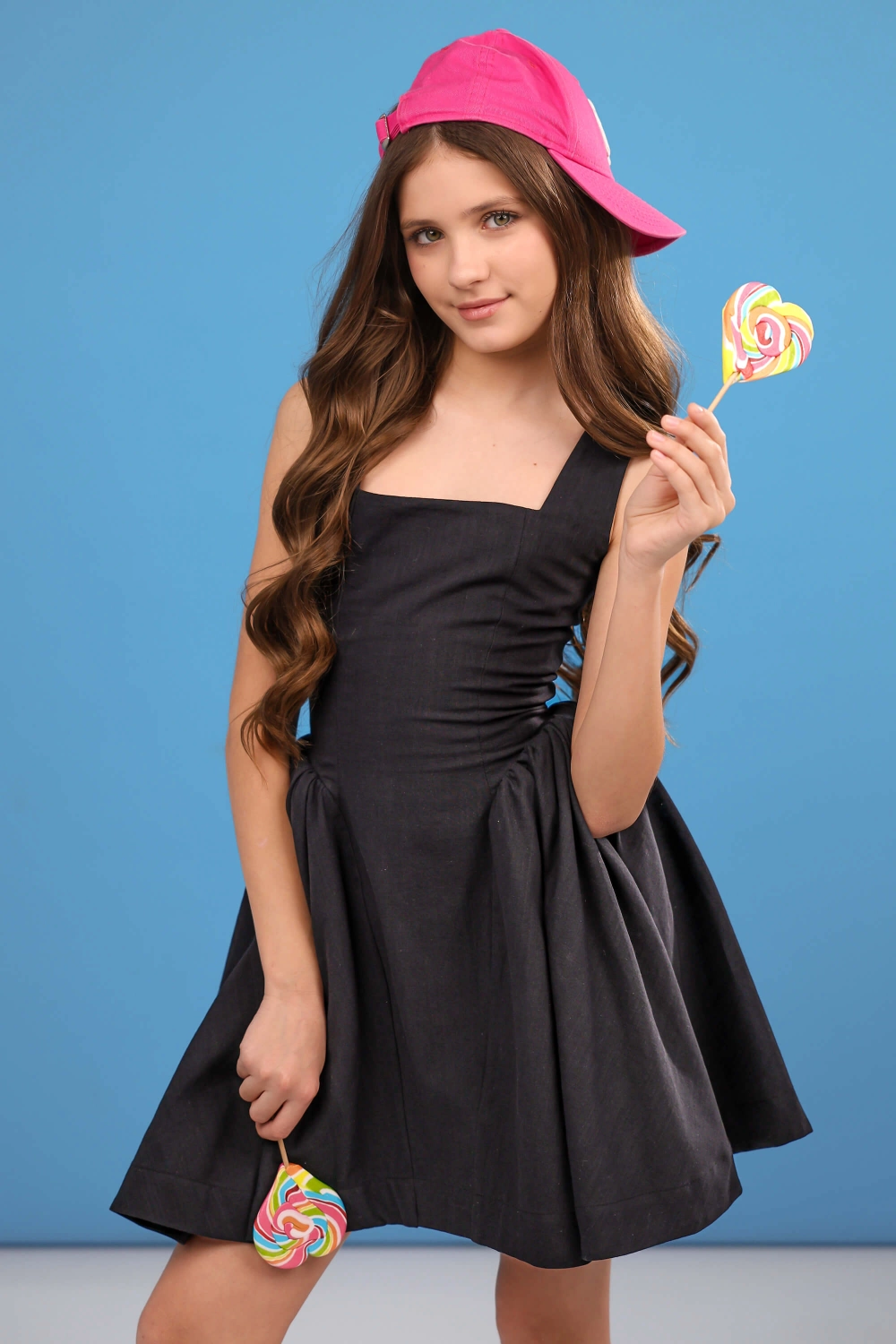 Корсетна сукня з пишною спідницею чорна 